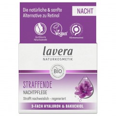 lavera Straffende Nachtpflege Nachtcreme 3fach Hyaluron & Bakuchiol Ночной крем с тройной гиалуроном и бакучиолом 50мл