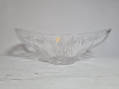 Салатница винтажная Joska / Waldglashutte Bodenmais большая, хрусталь, 21 х 12 см, Германия, 1960-70гг.