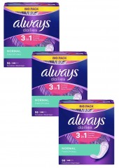 always Slipeinlage Fresh&Protect Normal BigPack 56 St, Прокладки Ежедневные Normal 56 штук, 3 упаковки (168 штук)
