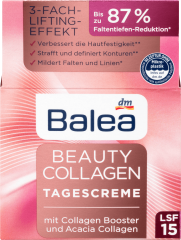 Balea Beauty Collagen Tagescreme mit Collagen-Booster und Acacia Collagen Балеа Дневной крем с Коллагеном Подтягивает кожу и уменьшает морщины, 50 мл