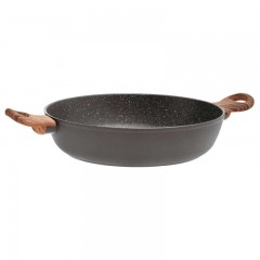 Sambonet Sambonet Rock'n'Rose - Aluminium-Antihaft Servierpfanne mit Deckel Rock d: 28 cm / h: 6,8 cm / 3,6 L Sambonet Rock&quot;n&quot;Rose - алюминиевая сковорода с антипригарным покрытием Rock d: 28 см / высота: 6,8 см / 3,6 л