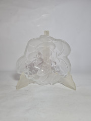 Салатница винтажная Im Stil Nieman, объемный декор, прессованное стекло, 19 см, Германия, 1960-70гг.