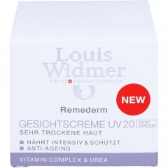 Louis Widmer Remederm Gesichtscreme UV 20 unparfumiert  Ремедерм крем для лица UV 20 без запаха
