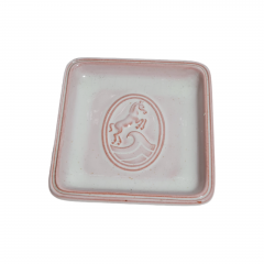 Тарелка декоративная винтажная Robwog Karlsruhe с изображением лошади, керамика, 9 х 9 см, Германия, 1960-70гг.