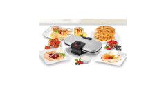Unold Unold Doppel-Waffeleisen 48241 silber/schwarz, 1.300 Watt  silber/schwarz Двойная вафельница Unold 48241 серебристый/черный, 1300 Вт
