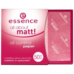 Essence All About Matt! Oil Control Paper Pudertuch Puder, 1 шт.