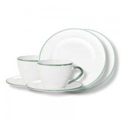 Gmundner Keramik Gmundner Keramik Gruner Rand Breakfast for two Gourmet Gmundner Ceramics Gr?ner Rand Завтрак для двоих Гурман