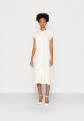 Tommy Hilfiger MIDI SHIRT DRESS Day dress lemon twist ПЛАТЬЕ МИДИ-РУБАШКА Повседневное платье лимонный твист