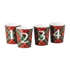 Hutschenreuther Hutschenreuther  'Cozy Winter' Tischlichter Set 4-tlg. d: 7 cm / h: 8 cm Hutschenreuther &quot;Cozy Winter&quot; Набор настольных светильников, 4 шт. д: 7 см / ч: 8 см