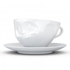 Fiftyeight Products TV Tassen Kaffeetasse weiss lecker 0,20 L TV cups кофейная чашка белая деликатесная 0,20 л