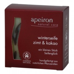 Apeiron Winterseife Zimt &amp; Kakao  Зимнее мыло корица и какао