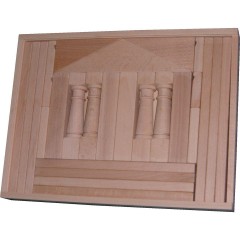 Holzspielzeug Baukasten Domizil 4 natur Деревянный конструктор для игрушек домициль 4 натуральный