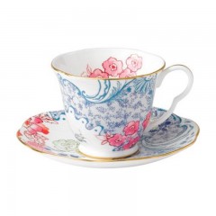 Wedgwood Wedgwood  'Butterfly Bloom' Teetasse Blau und Rosa 2-tlg. Wedgwood &quot;Butterfly Bloom&quot; Чашка чайная сине-розовая 2 шт.