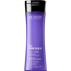 Revlon (Ревлон) Professional Be Fabulous C.R.E.A.M. LightWeissht Shampoo Daily Care Fine Hair Шампунь для объёма, 250 мл