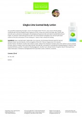 Krauterhaus Sanct Bernhardt Ginkgo Гинкго Lime Scented Body Lotion, 250 мл