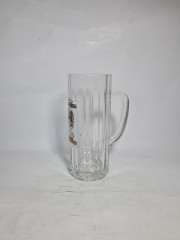 Немецкая пивная кружка винтажная Binding "125 лет Биндингу", стекло, 0.5 л, 20 см, Германия, 1980-90гг.