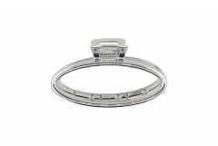 SOHO Oval Small Metall Haarklammer Silber Овальная маленькая металлическая заколка для волос