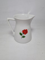Schrinding Bavaria Фарфоровый молочник &quot;Красная роза&quot;, 7,5 x 8 см, Германия, 1960-70гг.