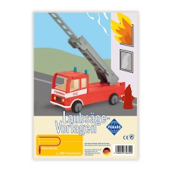 Pebaro Laubsagevorlage Feuerwehrauto Шаблон лепнины пожарной машины