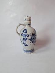 НАБОР винтажный 2 кувшина + блюдо Delft Blue / Erven Lucas Bols Amsterdam 1575, делфтский фарфор, ручная роспись, Голландия, 1950-60гг.