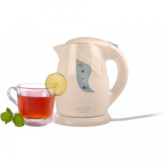 Adler Adler Wasserkocher AD 08 B Mini-Reisewasserkocher, 1 Liter, Wasserstandsanzeige, Abschaltautomatik, beige  Чайник Adler AD 08 B мини дорожный чайник, 1 литр, индикатор уровня воды, автоматическое отключение, бежевый