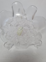 Тарелка винтажная стеклянная в форме цветка Original Walther Glas, 20 x 4 см, Германия, 1960-70гг.