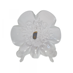 Тарелка винтажная стеклянная в форме цветка Original Walther Glas, 20 x 4 см, Германия, 1960-70гг.