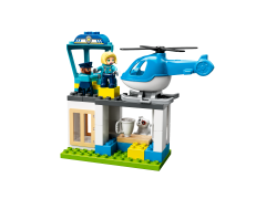 Lego Polizeistation mit Hubschrauber Полицейский участок с вертолетом