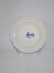 Sarreguemines Romantic France Набор Декоративных фарфоровых тарелок &quot;Дом у пруда&quot;, 3 штуки, 25см, Франция, 1960-70гг.