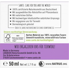 Sante Sofort glattende Tagespflege Naturliches Hyaluron &amp; Parakresse  Мгновенно разглаживающий дневной уход Натуральная гиалуроновая кислота и паракресс