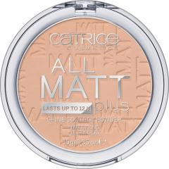 Catrice Puder All Matt Plus Shine Control Powder, Катрис Матирующая компактная пудра 12 часов, Sand Beige 025, 10г.
