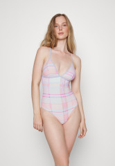 Tommy Hilfiger TRIANGLE ONE PIECE Swimsuit multi coloured КОМБИНЕЗОН С ТРЕУГОЛЬНИКОМ Купальник разноцветный