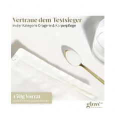 Glow Kollagen Pulver 2stk x 450g, Коллаген, Германия, 100% биоактивный гидролизат коллагена 2 упаковки по 450г (900г)