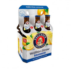 Пиво безалкогольное Paulaner Пшеничное лимонное, 6 х 0,33л, Германия
