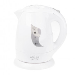 Adler Adler Wasserkocher AD 08w, 1 l, 850,00 W, kabellos, mit Abschaltautomatik, fur Reisen, Weiss  Чайник Adler AD 08w, 1 л, 850,00 Вт, беспроводной, с автоотключением, для путешествий, белый