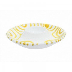 Gmundner Keramik Gmundner Keramik Gelbgeflammt Eierbecher glatt d: 12 cm Керамическая чашка для яиц Gmundner с желтым пламенем, гладкая, d: 12 см