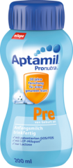 Aptamil Начальное молоко	 Pre сухое молоко с рождения, 200 мл