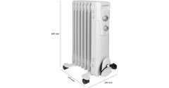 Clatronic Clatronic Olradiator RA 3735 weiss, 7 Heizrippen  weiss Clatronic Olradiator RA 3735 белый, 7 нагревательных ребер
