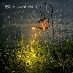 Jormftte Jormftte Wasserkocher Solarwasserung Dose,Garten LED-Bewasserung Чайник Jormftte, солнечная лейка, садовый светодиодный полив