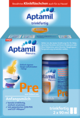 Aptamil Начальное молоко	 Pre сухое молоко с рождения, 2x90 ml, 180 мл