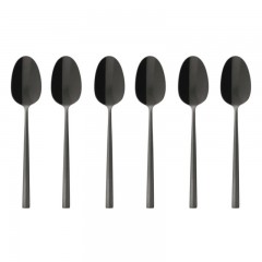 Sambonet Sambonet Rock - Edelstahl / PVD schwarz Mokkaloffel Set 6-tlg. Sambonet Rock - нержавеющая сталь / PVD черный набор ложек для мокко, 6 предм.