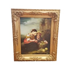 Продавщица фруктов, копия картины Бартоломе Эстебана Мурильо (Murillo) 1670 - 1675 гг., холст, масло.