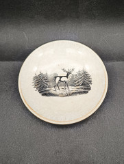 Тарелка декоративная V&amp;B Wallerfangen &quot;Олень&quot;, фарфор, 12 см, Германия, 1970-80гг.