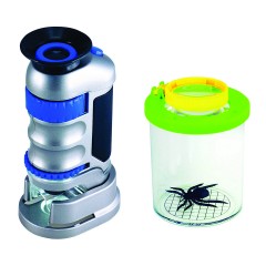 Edu-Toys Taschenmikroskop mit Lupendose Карманный микроскоп с увеличительным стеклом