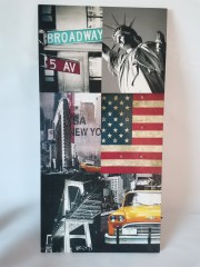 Shanghai Decoration Фото-коллаж &quot;Нью-Йорк, Бродвей, Статуя Свободы&quot; 2005-2010гг, 60х30х2см