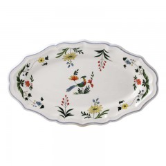 Gien Fayencerie Gien 'Oiseaux Paradis' Platte oval 36 x 21,3 cm Gien &quot;Oiseaux Paradis&quot; Блюдо овальное 36 x 21,3 см