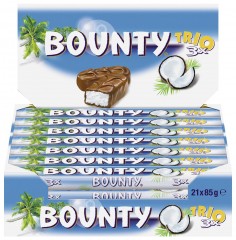 Bounty (Баунти) SchokoRiegel Шоколадные батончики Trio 21 шт. x 85,5 г