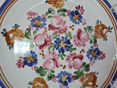 Jgraf Stoob Блюдо керамическое &quot;Цветочная композиция&quot; ручной росписи, 25см, Германия 1965г.