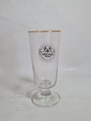 Бокалы пивные винтажные Brauerei Rapp, стекло, 5 шт. 18.5 см, 0.4 л., Германия, 1960-70гг.