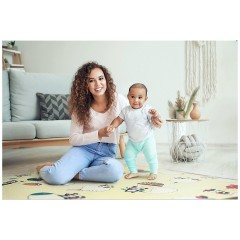 mamabrum Doppelseitige Schaummatte 180 x 150 x 2 cm Rutschfest Двухсторонний поролоновый коврик 180 x 150 x 2 см Нескользящий